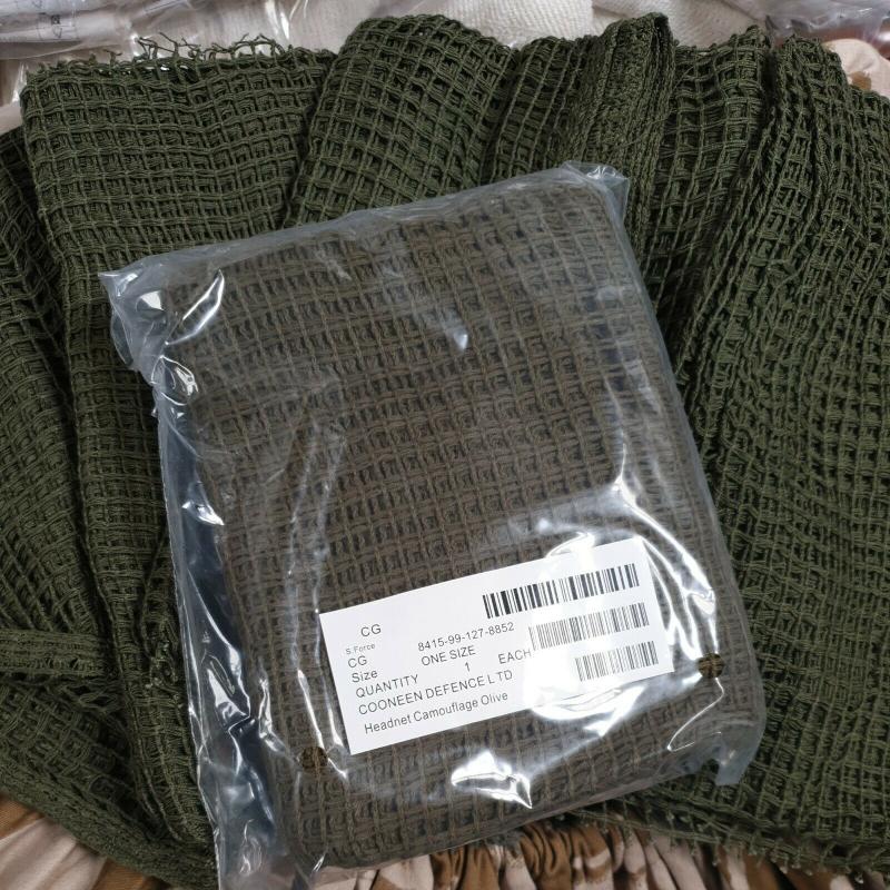 New British Army Scrim Net Camo Scarf Headnet Camouflage Olive