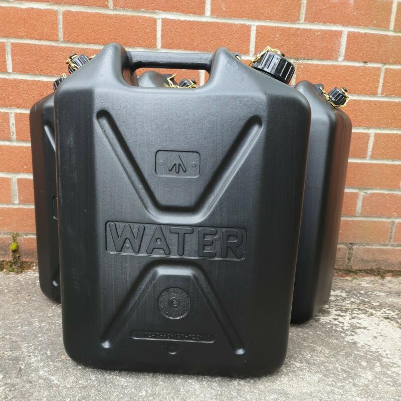 British Army Jerry Can 20 Litre Drinking Water Black Plastic