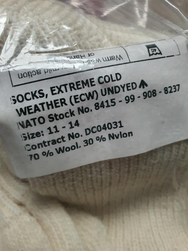 New x5 Pairs British Army Arctic Socks ECW Uk 11 - 14