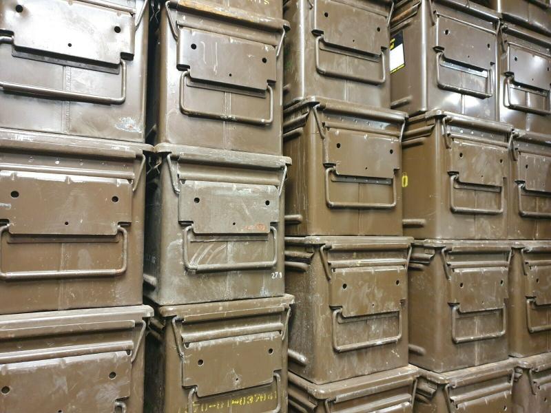 Large Metal Ammo Box A480 - Toolbox Storage