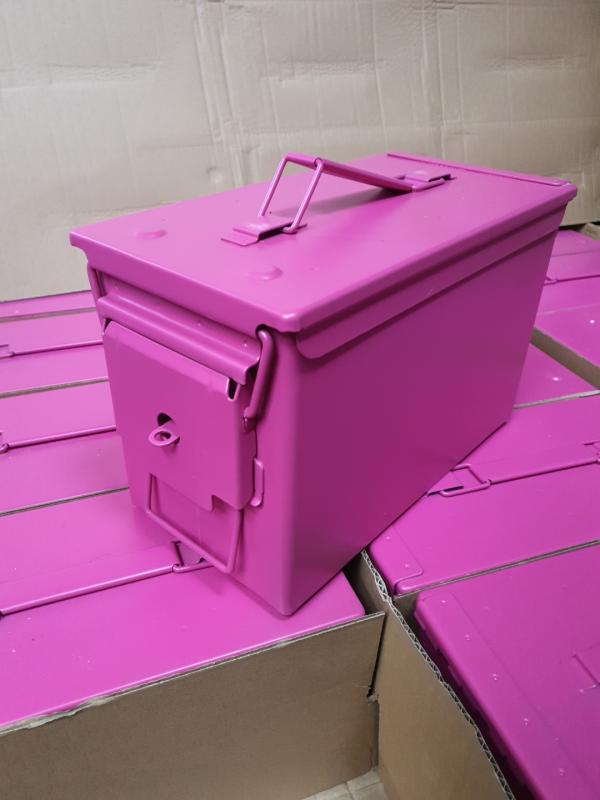 New Pink Lockable 50 Cal Ammo Box