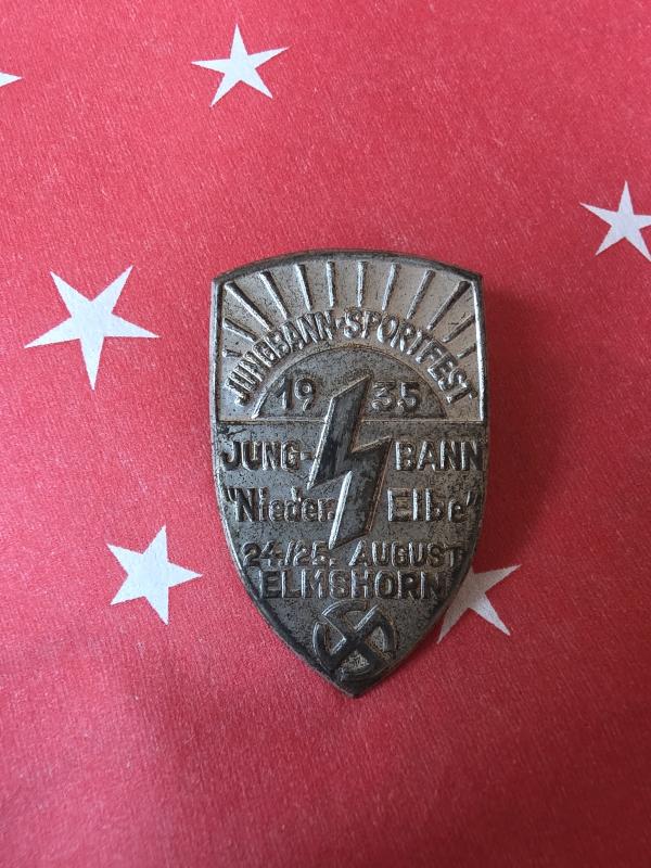 German WW2 Tinnie HJ Jungbann  1935