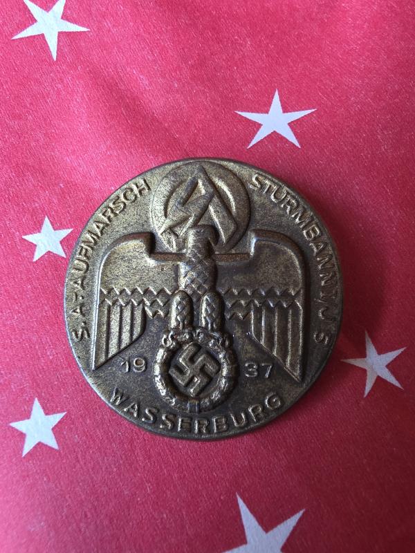 German WW2 Tinnie SA 1937 Sturmbann I/J 5 Wasserburg