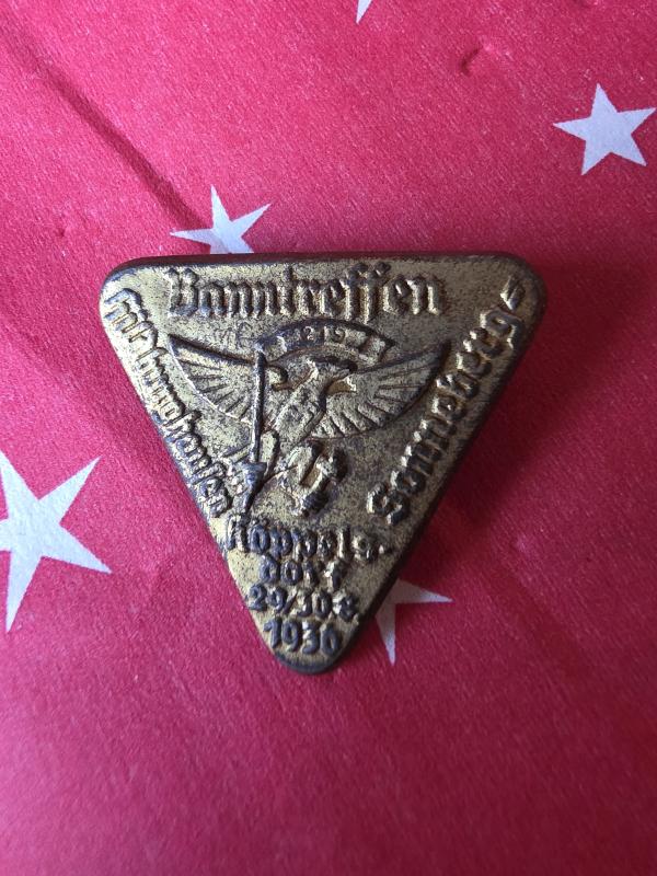 German WW2 Tinnie HJ Hitler Youth 1936 Banntreffen