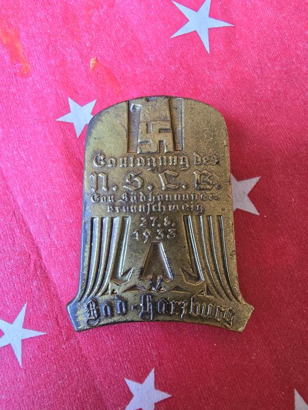 WW2 German Tinnie NSLB 1933 Bad Harzburg