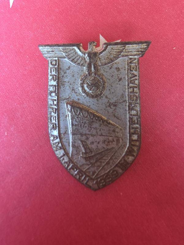 German WW2 Tinnie Tirpitz Hitlers Speech 1939 Wilhelmshaven